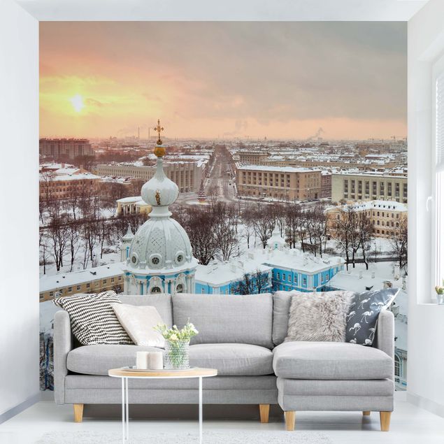 Fototapete modern Winter in St. Petersburg