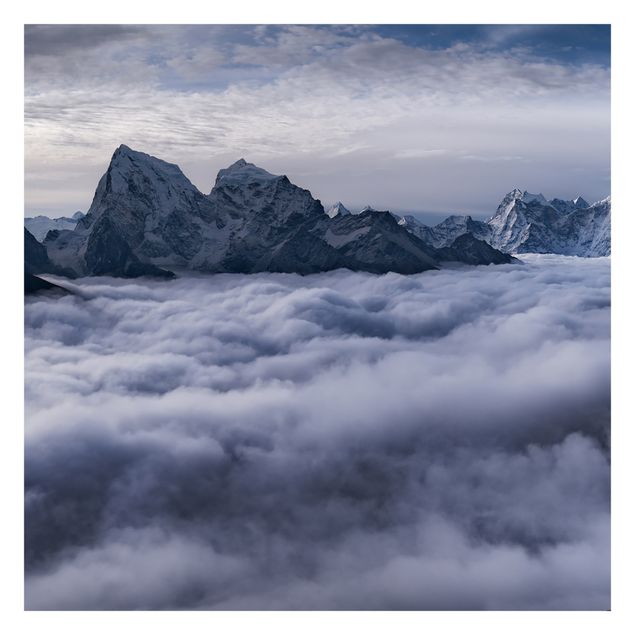 Fototapeten Blau Wolkenmeer im Himalaya