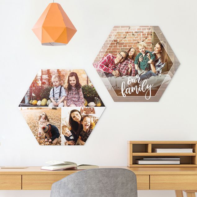 Wanddeko Küche Mehrteiliges Hexagon Bild Forex selbst gestalten