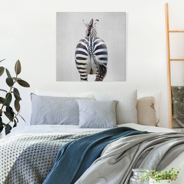 Wandbilder Zebras Zebra von hinten