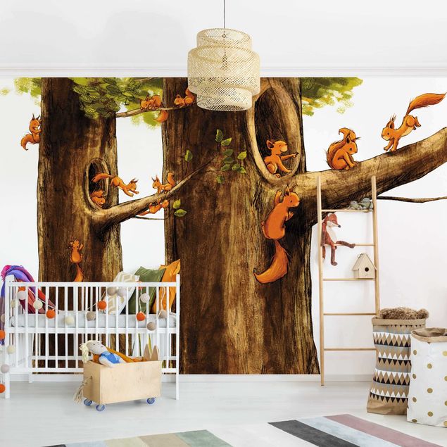 Babyzimmer Deko Zuhause der Einhörnchen