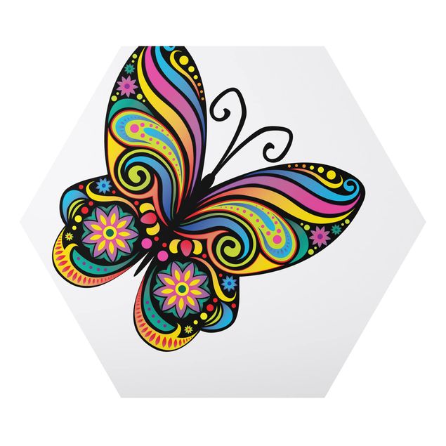 Wandbilder Abstrakt No.BP22 Mandala Schmetterling