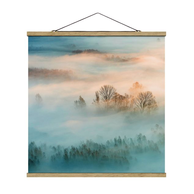 Wandbilder Natur Nebel bei Sonnenaufgang