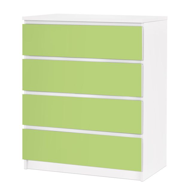 Möbelfolie für IKEA Malm Kommode - selbstklebende Folie Colour Spring Green