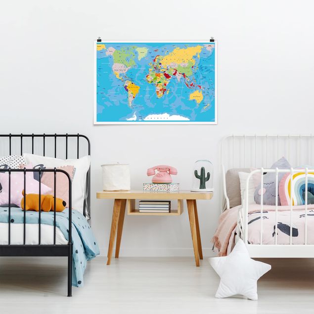 Wandbilder Weltkarten The World´s Countries