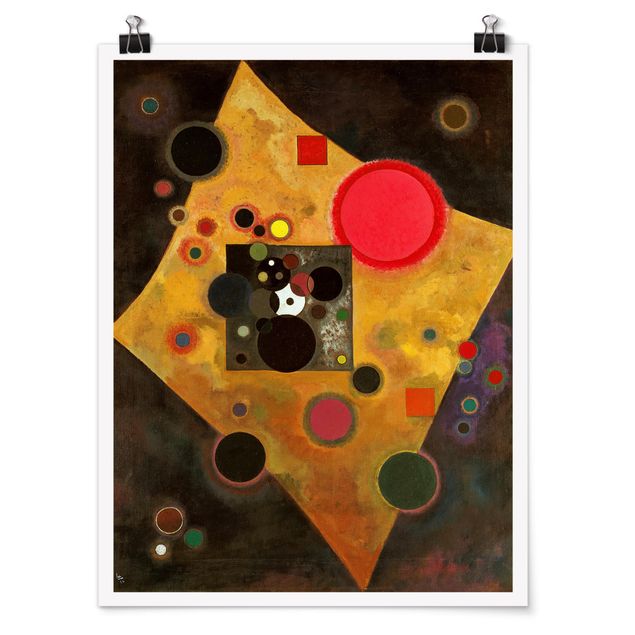 Kunstdrucke Poster Wassily Kandinsky - Akzent in rosa