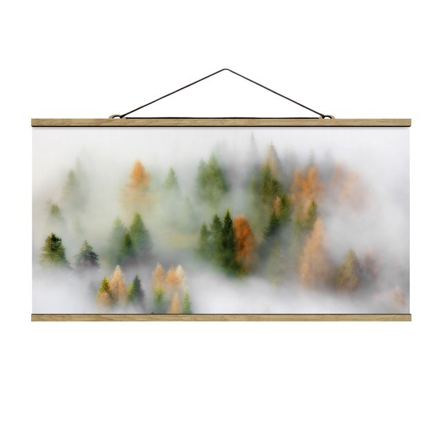Wandbilder Natur Nebelwald im Herbst
