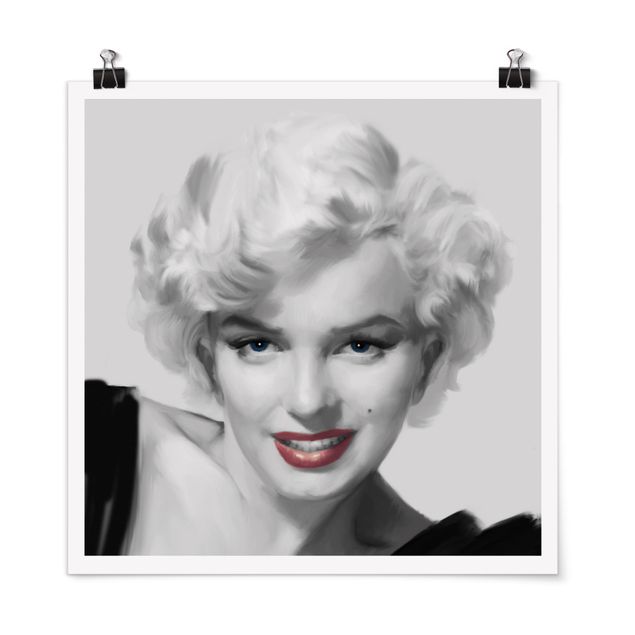 Poster Retro Vintage Marilyn auf Sofa
