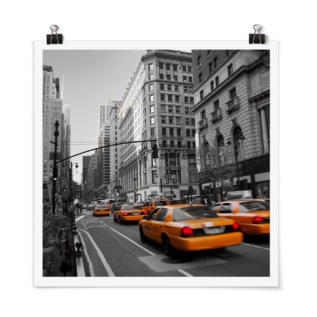 Poster schwarz-weiß New York, New York!