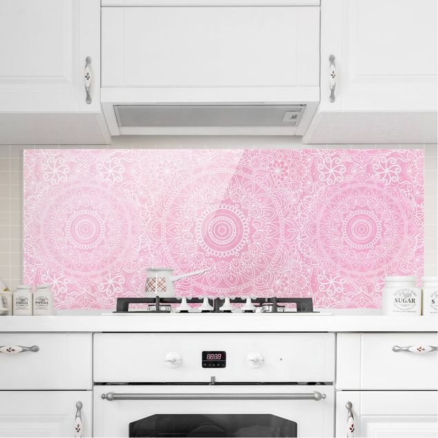 Küche Dekoration Muster Mandala Rosa