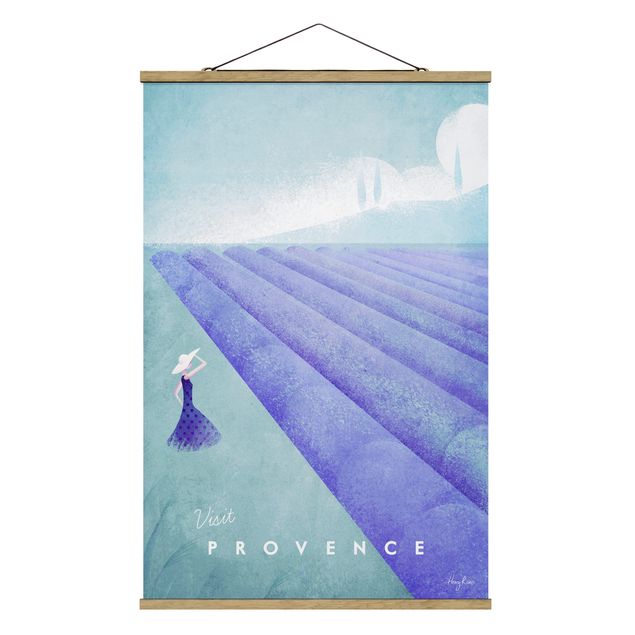 Wandbilder Blumen Reiseposter - Provence