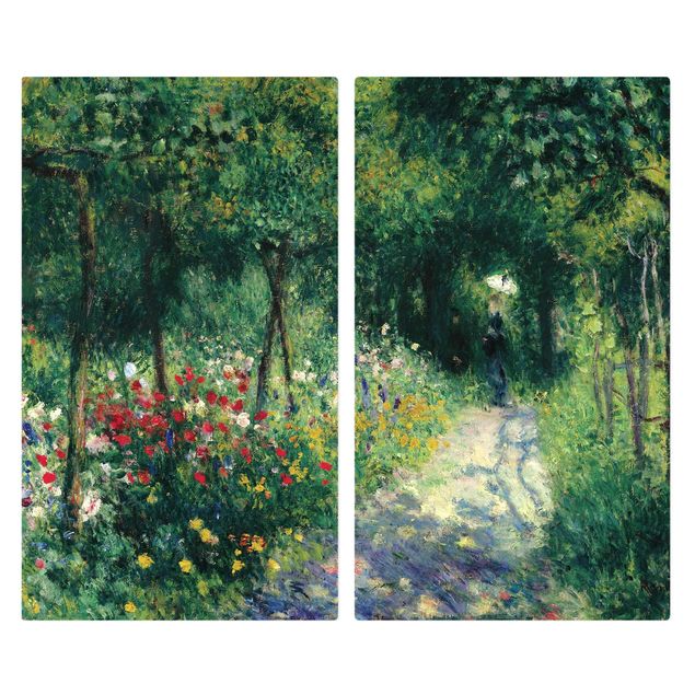 Glasabdeckung Herd Auguste Renoir - Frauen im Garten