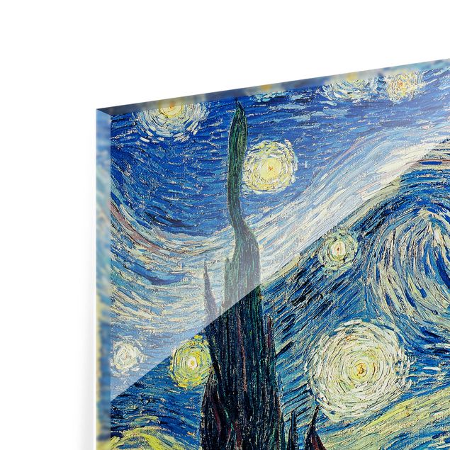 Spritzschutz Küche Glas Vincent van Gogh - Sternennacht