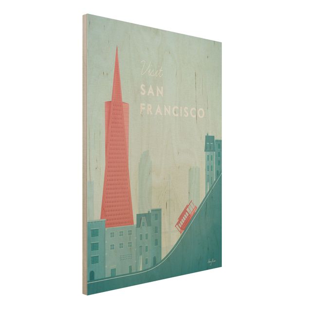 Küche Dekoration Reiseposter - San Francisco