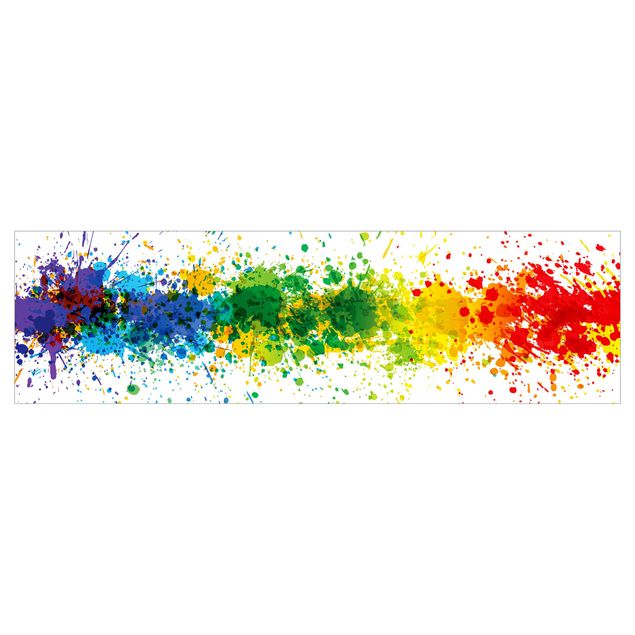 Küchenrückwand - Rainbow Splatter II
