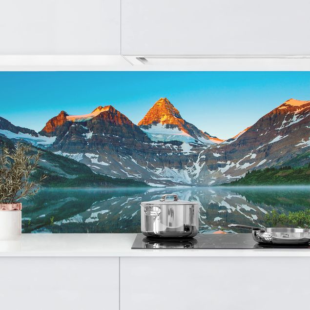 Küche Dekoration Berglandschaft am Lake Magog in Kanada