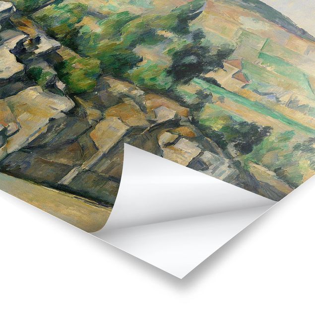 Poster Naturbilder Paul Cézanne - Hügelige Landschaft