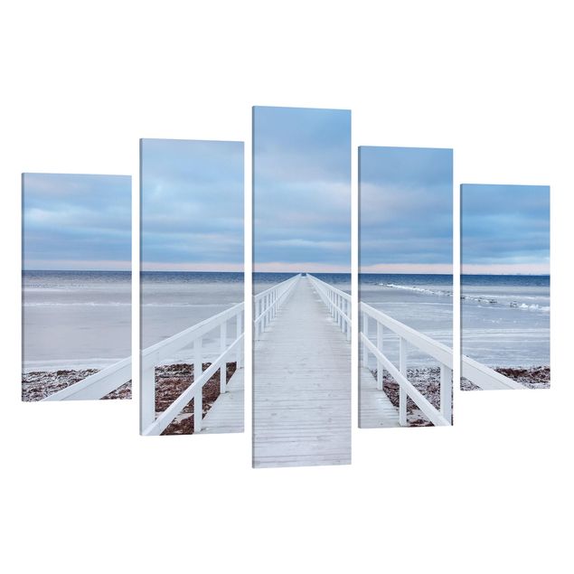 Wandbilder Landschaften Brücke in Schweden