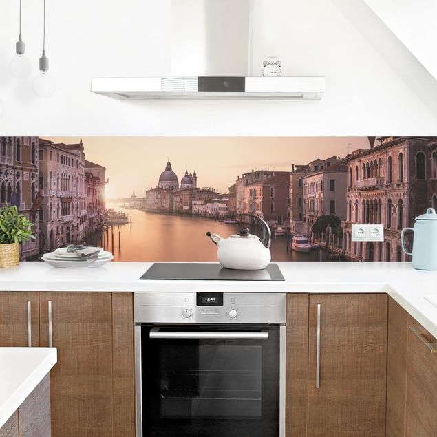 Küchenrückwände Architektur & Skyline Abendstimmung in Venedig