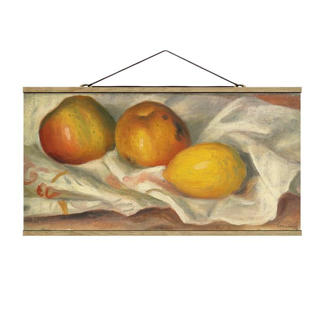 Wandbilder Früchte Auguste Renoir - Äpfel und Zitrone
