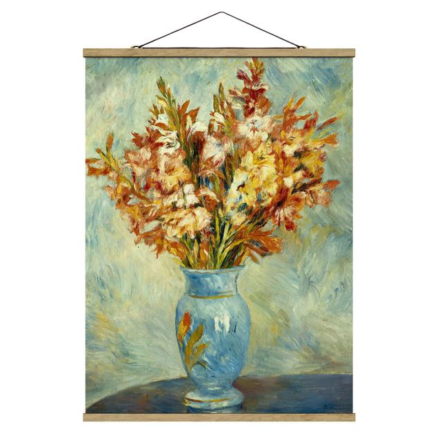 Wandbilder Floral Auguste Renoir - Gladiolen in Vase