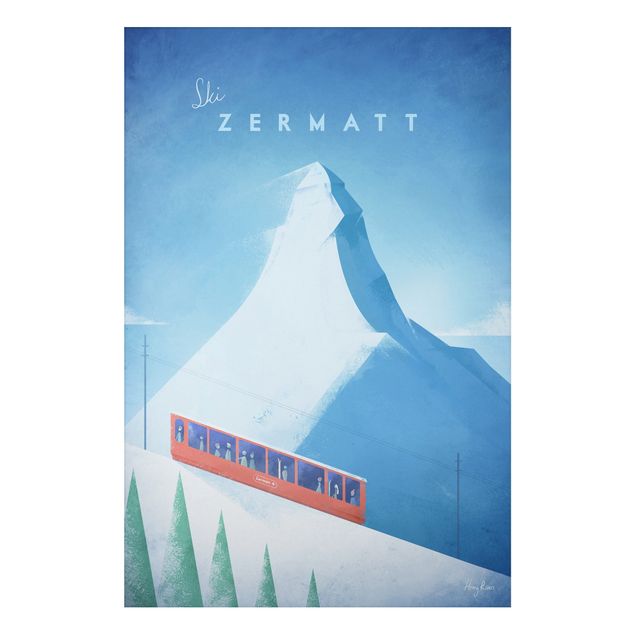 Wandbilder Schweiz Reiseposter - Zermatt