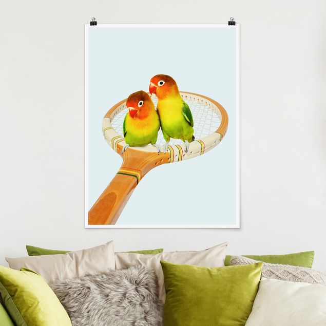Küche Dekoration Tennis mit Vögeln