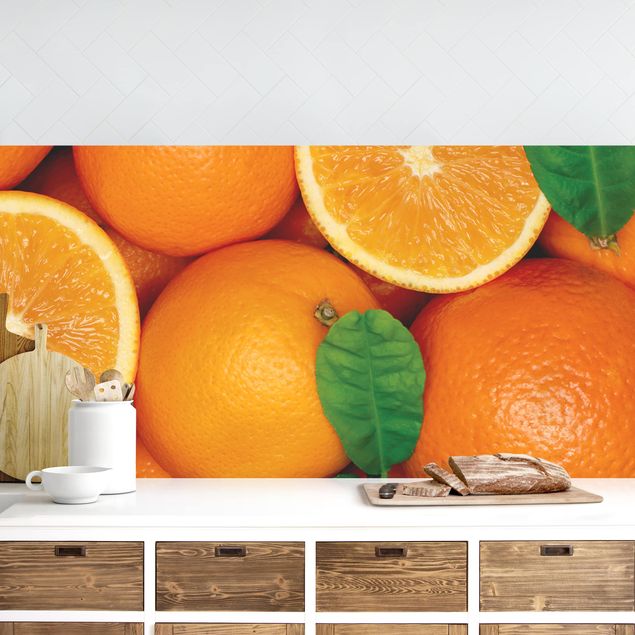 Küche Dekoration Saftige Orangen