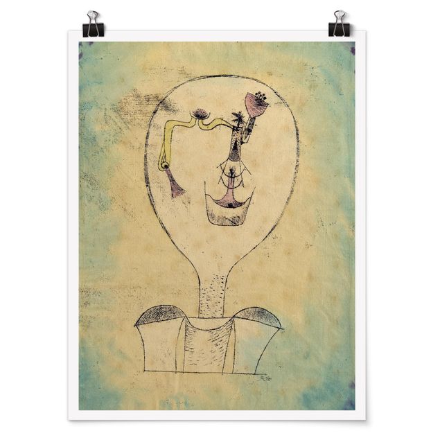 Poster abstrakt Paul Klee - Die Knospe
