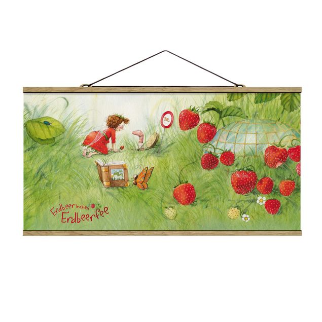 Wandbilder Blumen Erdbeerinchen Erdbeerfee - Bei Wurm Zuhause