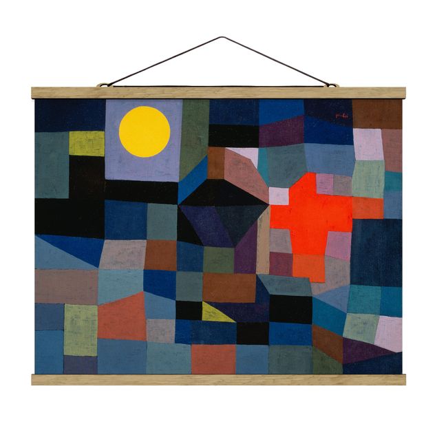 Wandbilder Muster Paul Klee - Feuer bei Vollmond