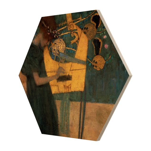 Holzbilder Gustav Klimt - Die Musik