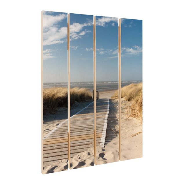 Bilder auf Holz Ostsee Strand