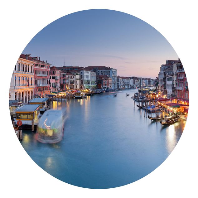 Fototapete Stadt Abendstimmung auf Canal Grande in Venedig