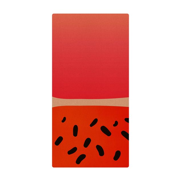 Kubistika Bilder Abstrakte Formen - Melone und Rosa