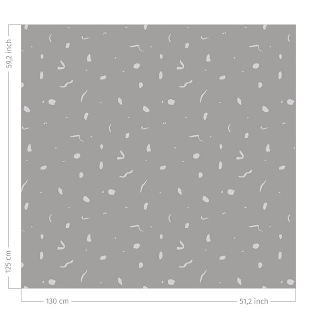 Wanddeko Küche Abstraktes Monochrom Muster - Grau