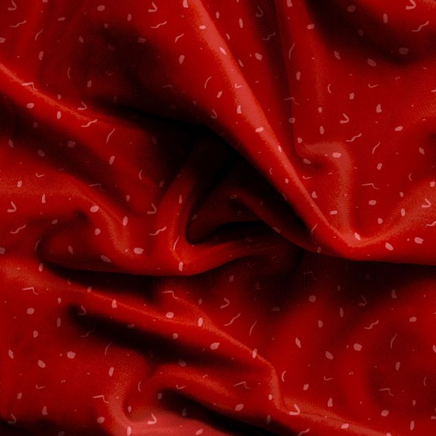 Vorhang nach Maß Abstraktes Monochrom Muster - Rot