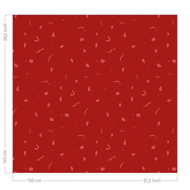 Küche Dekoration Abstraktes Monochrom Muster - Rot