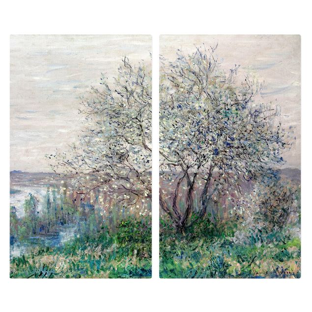 Herdabdeckplatten Glas Claude Monet - Frühlingsstimmung