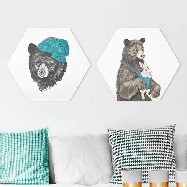 Wandbilder Bären Bären Paar