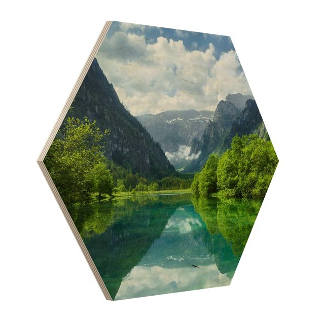 Bilder Bergsee mit Spiegelung