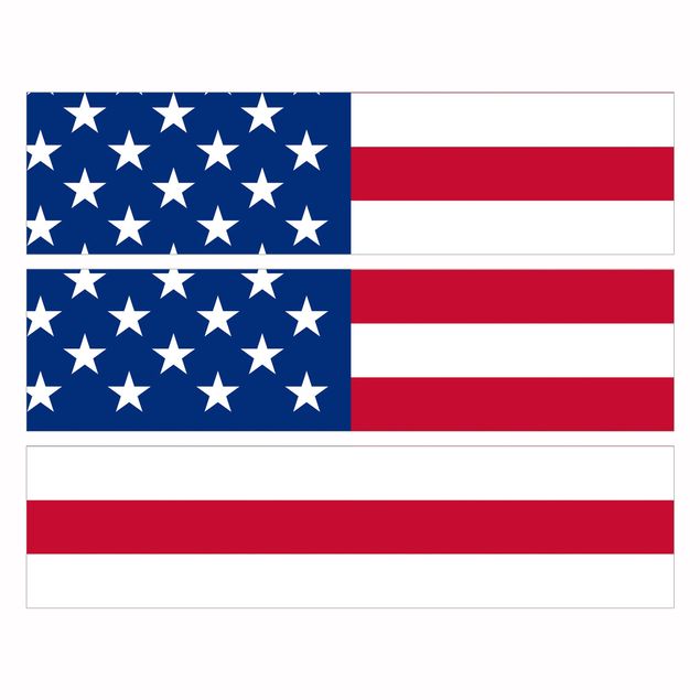 Möbelfolie für IKEA Malm Kommode - Klebefolie Flag of America 1