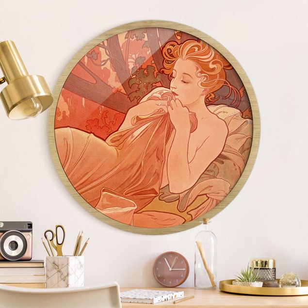 Art Deco Bilder Alfons Mucha - Abenddämmerung
