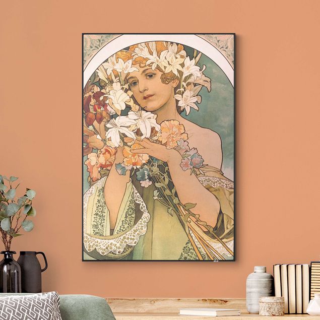 Wandbilder Floral Alfons Mucha - Blume