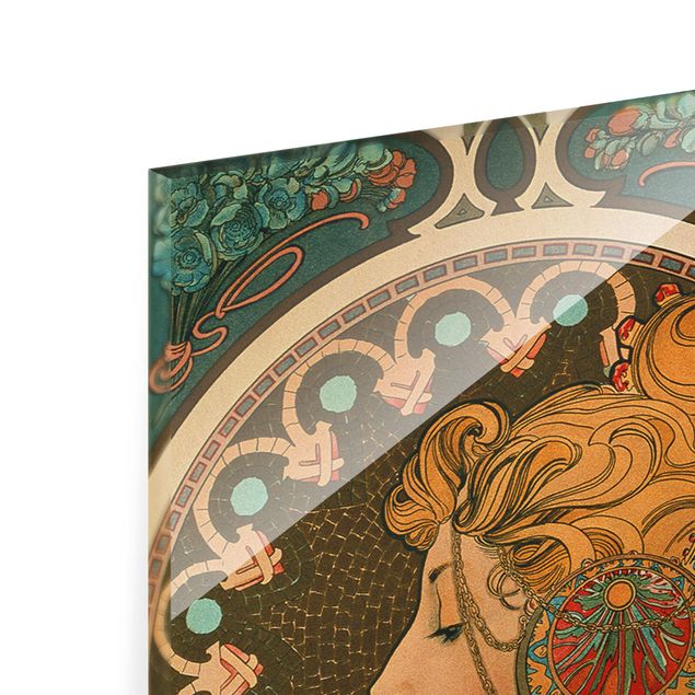 Wandbilder Muster Alfons Mucha - Die Feder