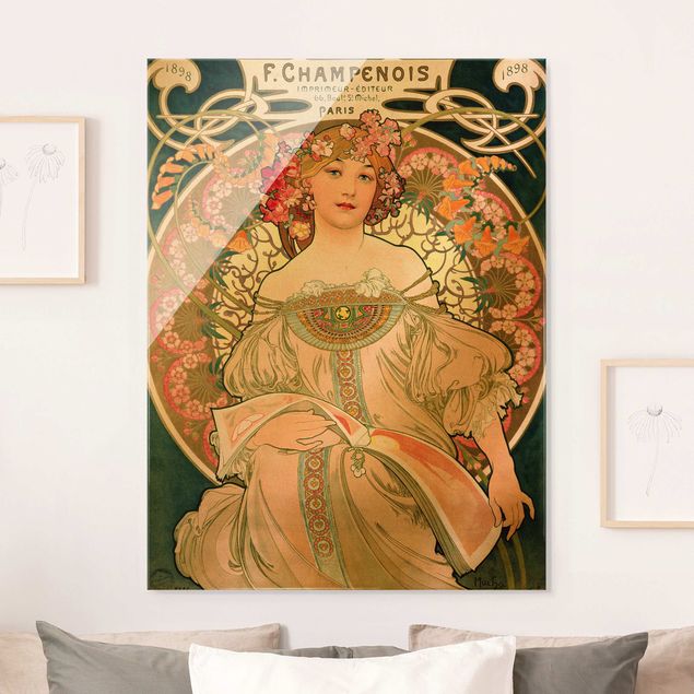 Art Deco Bilder Alfons Mucha - Plakat für F. Champenois