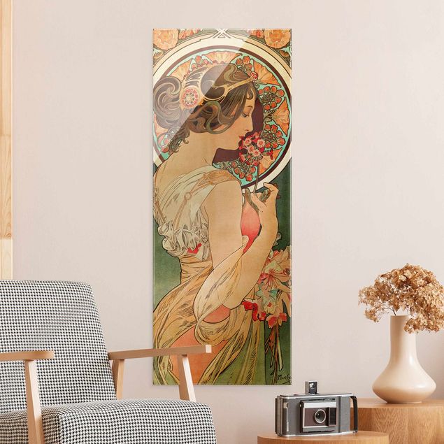Wanddeko Küche Alfons Mucha - Schlüsselblume