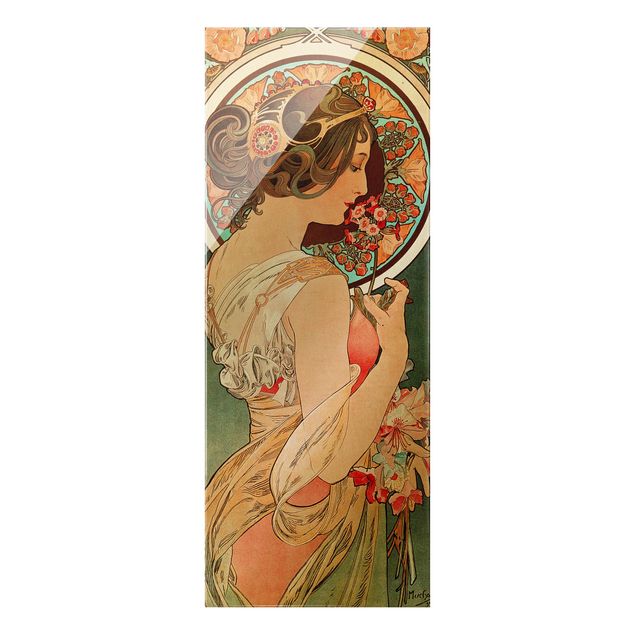 Wandbilder Floral Alfons Mucha - Schlüsselblume