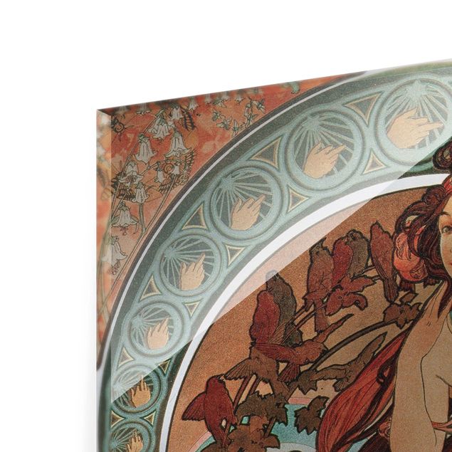 Wandbilder Modern Alfons Mucha - Vier Künste - Die Musik