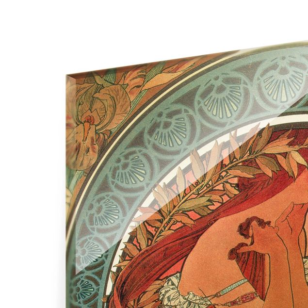 Wandbilder Modern Alfons Mucha - Vier Künste - Die Poesie